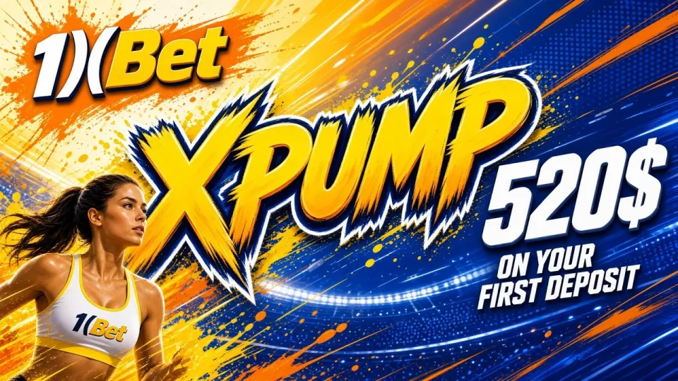 How do you use the 1XBET code XPUMP to unlock your welcome bonus?